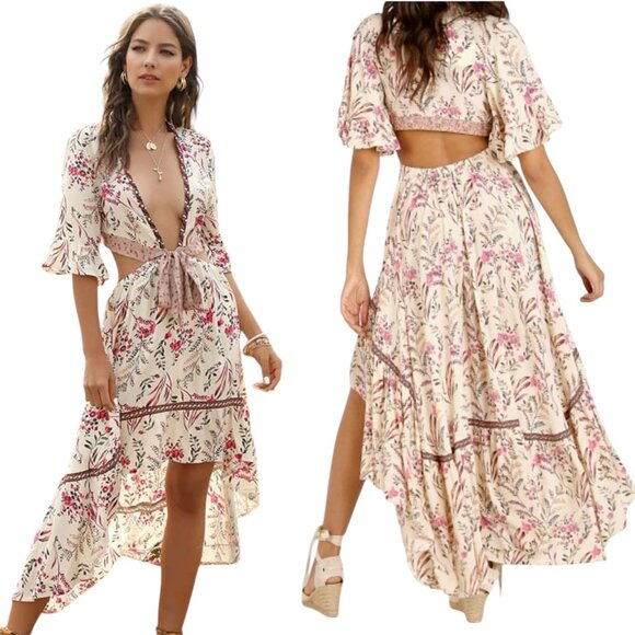 Gorgeous Asymmetrical Boutique Dress, size medium - Picture 1 of 14